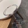 Pulseira Anel de Möbius, Estilo Novo, Simples, Fashion, High-End, Design de Nicho, Pulseira Banhada a Prata com Sino, Presente para Namorada