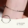 Pulsera de Obsidiana Natural para Mujer con Fragmentos de Plata, Apilable para la Buena Suerte, Regalo Único