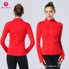 Ropa deportiva de otoño e invierno para mujer, nueva chaqueta de yoga de manga larga para correr, ajustada, adelgazante, deportiva, de alta elasticidad, para primavera