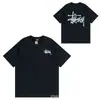 Camiseta Tendência de Manga Curta com Letras de Dados, Estilo Básico, Roupa de Casal Estilo Americano para o Verão