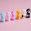 Nueva tapa de bolígrafo de pata de gato linda cubierta de lápiz de dibujos animados cubierta protectora de silicona suave tapa de bolígrafo universal cubierta antideslizante para estudiantes de primaria y niños