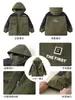 Chaqueta 3 en 1 para Niños 2025 Nueva Chaqueta Infantil Superior para Niños Mayores Moda Infantil con Capucha Primavera y Otoño