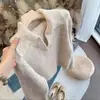 Suéter de Punto de Invierno Corto con Sentido del Diseño de Alta Calidad para Mujer, Jersey Holgado Nuevo, Cuello Perezoso Casual
