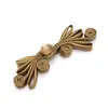 Botón de cierre de mariposa de cuatro agujeros con cuenta de jade para traje Tang, Hanfu, cheongsam, vestido de estilo chino, botón decorativo tejido a mano de tendencia nacional
