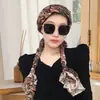 Lenço de Trança para Cabelo Amassado Moda Feminina Versátil Baotou Novo para Exterior Fino Outono e Inverno Lenço de Proteção para o Pescoço