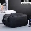 Necessaire de viagem masculina, multifuncional, com múltiplos compartimentos, à prova d'água, de grande capacidade, estilo bolsa de mão executiva para produtos de higiene pessoal e itens de cuidado pessoal