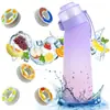 Gadget de Água Potável Cuidadosamente Selecionado: Copo Perfumado, Copo de Água com Canudo de Tritan, Copo Espacial para Esportes ao Ar Livre, Copo de 650ml com Sabor de Frutas