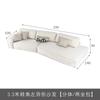 Sofá de tela esquinero minimalista italiano para apartamento grande, sala de estar, estilo silencioso, color crema, tecnología creativa, sofá de tela en ángulo oblicuo