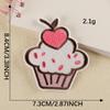 Duo Cool Computador Bordado Etiqueta Dos Desenhos Animados Bolo De Comida Doces Bordado Adesivos Casaco Chapéus Acessórios Acessórios Acessórios Patch Pano Adesivos