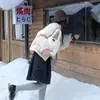 Chapéu Japonês Retro de Aba Curta para Mulheres, Fragrância Fresca, Novo Inverno 2025, Versátil, Faz o Rosto Parecer Menor, Novo Chapéu Quente de Inverno