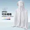 Nova Roupa de Proteção Solar de Seda de Gelo para Homens e Mulheres Verão Anti-ultravioleta Respirável Leve Roupa de Proteção Solar Jaqueta para Mulheres UPF50