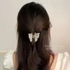 Horquilla de metal con forma de perla para el pelo, accesorio para la cabeza para mujer, horquilla grande con forma de tiburón de celebridad cibernética de Corea del Sur