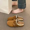 Populares Zapatos Birkenstock de Deslizamiento Gruesos para Mujer Modelo Nuevo 2026 Primavera/Verano Versátiles Mocasines de Suela Suave Cerrados