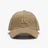 Gorra de Béisbol Unisex con Bordado 3D de la Letra R, Visera Dura, Tamaño Grande para la Cabeza, Versátil, Transpirable, Visera Curva, Gorra Casual Tipo Pato