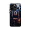 Capa de Celular Placa de Circuito Mecânica Cibernética para iPhone 18 Pro Capa de Vidro Pintado de Alta Definição para Apple 15 Capa de Cobertura Total para Homem