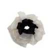Scrunchie de Renda franzido em Malha Oversized Estilo Francês Laço de Cabelo Gentil Versátil Acessório para Coque