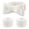 Diadema Maquillaje Cuidado de la Piel Diadema Lavado Facial Diadema Niña Diadema Cabello Desenfocado Diadema Spa Set de Pulseras Diadema para Lavado Facial