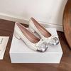 Nuevos Zapatos Mary Jane de Estilo Nacional Chino, Combinación de Colores, Elegantes, Retro, Tacones Altos, para Mujer, Nueva Llegada 2025, Zapatos con Lazo