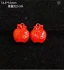 Accesorios de Arena Roja, Cuentas Hechas a Mano de Alta Calidad para DIY, Cuentas para Pulsera de Cinabrio Genuino, Accesorios Pequeños, Cuentas Sueltas al por Mayor