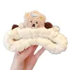Diadema de Peluche con Calavera Alta de Dibujos Animados Hace que la Cara Parezca Más Pequeña Lazo para el Cabello Nueva Temporada Otoño/Invierno 2026 Accesorios para el Cabello de Mujer Estilo Coreano Diadema Versátil