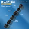 Conector de Igual Diámetro para Tubo Corrugado de Nylon Tipo Ad Impermeable Cabezal de Bloqueo de Conexión Rápida de Diámetro Variable Cabezal de Sellado para Tubo Corrugado Resistente a la Tracción