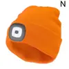 Gorro de Tricô com Luz, Iluminação LED, Gorro Quente de Lã, para Ciclismo ao Ar Livre, Corrida Noturna, Moda Outono e Inverno para Homens e Mulheres