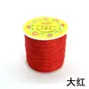 Não. 72 Fio de Jade 0,8mm Poliéster Fio Trançado à Mão Pingente DIY Corda Vermelha Acessórios de Nó Chinês Fio Ponto Atacado