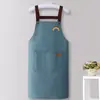 Delantal impermeable y a prueba de aceite, delantal de cocina nuevo y elegante para uso doméstico, uniforme de trabajo, resistente a las manchas, adecuado para restaurantes, ropa de trabajo unisex
