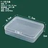 Caja Rectangular de Plástico PP Transparente para Papelería, Accesorios, Piezas, Caja de Embalaje, Caja de Almacenamiento para Tarjetas, Juguetes, con Tapa, Venta al por Mayor