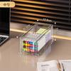Caixa de Armazenamento Retrátil Caixa de Armazenamento para Cosméticos Gaveta Acrílica de Mesa para Papelaria Rack Transparente para Armazenamento de Máscaras