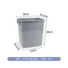 Balde de Armazenamento Espessado com Tampa Pequeno Quadrado Retangular Plástico Refrigerador Lixeira Balde de Borracha para Plantio Balde de Material