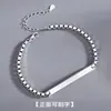 Me dejaste completar un par de pulseras para hombre y mujer ins nicho sin desvanecimiento relación a larga distancia estudiante pulsera grabada para novia