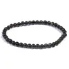 Pulsera de Obsidiana Natural Transfronteriza de Amazon al por Mayor para Hombres, Pulsera Simple y Elegante, Regalo, Hecha a Mano