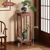 Soporte de Flores de Madera Maciza, Soporte de Flores de Pie Estilo Chino para Sala de Estar, Estante para Macetas de Plantas Verdes de Interior, Ahorro de Espacio, Nuevo Modelo 2026