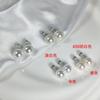 2025 Shijia Versión Mejorada Plata 925 Plata 999 Alto Brillo Fuerte Lustre Perlas Akoya de Colores Pendientes Simples y de Moda