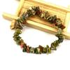 Cristal Natural Grava Colorida Irregular DIY Hecho a Mano Elástico Pulsera de Cuentas Cadena Simple para Mujer