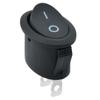 Interruptor Oval para Barco Kcd1 Preto 2 Pinos 2 Velocidades Onoff Pequenos Eletrodomésticos Interruptor de Garrafa Térmica Regulamentos de Segurança CQC