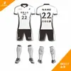 Impresión Digital de Cuerpo Completo Uniformes de Fútbol Personalizados Tejido Transpirable de Alta Elasticidad Uniformes de Partido para Equipo Uniformes de Entrenamiento para Estudiantes Personalizados