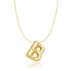 Amazon Transfronterizo Nueva Moda Collar con Colgante de Inicial Collar de Globo Burbuja Accesorios Elegantes Simples Usables