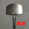 Raspador de Alimentação para Reboco de Placa Cinza com Cabeça Redonda de Aço Inoxidável Grande Raspador de Trabalhador de Azulejo Branco Massa de Raspagem