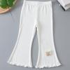 Pantalones Acampanados de Modal para Niñas Verano Delgados de Seda de Hielo Ropa Exterior Casual para Niños Leggings Pantalones Cortos para Bebé