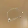 2026 Novo Pulseira de Flores Empilhável Toque de Alto Padrão Pulseira de Luxo Leve Design de Nicho Joia de Mão Joia de Mão Versátil Atacado