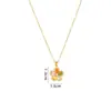 Collar de moda versátil personalizado transfronterizo europeo y americano, diseño de joyería, colgante de circonita geométrica arcoíris incrustada, accesorios, venta al por mayor