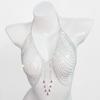Moda transfronteiriça nova corrente de peito estilo europeu e americano exagerada brilhante toda em diamantes franja corrente de corpo para biquíni boate acessórios