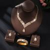 Joias de casamento europeias e americanas terno de joias africanas para senhoras suprimentos de casamento nupcial colar brincos terno de joias