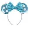 Acessórios de cabelo do Mickey transfronteiriços bordado lantejoulas laço faixa de cabeça de festa faixa de cabeça de parque de diversões férias acessórios de cabelo infantis pronta entrega