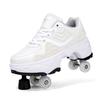 Zapatos Deformados al por Mayor para 6-15 Años, Patines Deformados de Cuatro Ruedas Pueden Caminar y Deslizarse Patines de Celebridad de Internet para Niñas