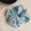 Anillo para el pelo de satén perlado cálido de primavera, intestino grueso, cuerda para coleta Ponda, cuerda para la cabeza, bola, accesorios para el pelo