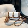 Bolso Cuadrado Pequeño de Retazos Retro Simple para Mujer, Nuevo de Moda Verano 2026 Bolso de Hombro Cruzado Cuadrado Pequeño Estilo Coreano