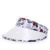 Primavera y Verano Nuevo Impreso Ala Grande Capucha Gorra Protectora Solar para Exterior para Mujer Coreana Plegable Sin Parte Superior Sombrero Casual para el Sol